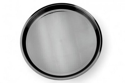 Блюдо для викладки кругле з полікарбонату 29 см чорне  AZ-513015 фото