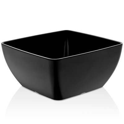 Салатник меламіновий чорний 25x25 см, h-12 см, 4,5 л 42025.BL фото