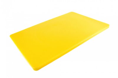 Дошка обробна двостороння LDPE 600×400×20 мм жовта AZ-113023 фото