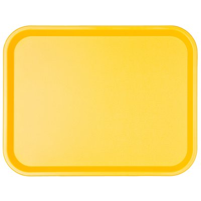 Таця прямокутна жовта 45,6х35,6 см 594182 фото