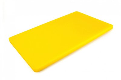 Дошка обробна двостороння LDPE 500×300×20 мм жовта AZ-113029 фото
