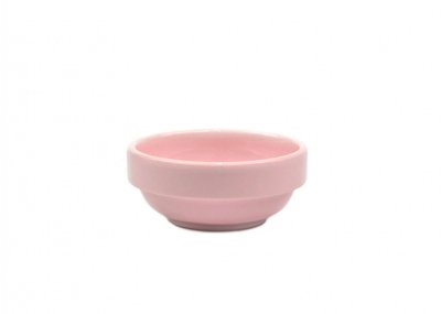 Соусник з меламіну круглий пастельно рожевий 40 мл 61×25 мм AZ-607055 фото
