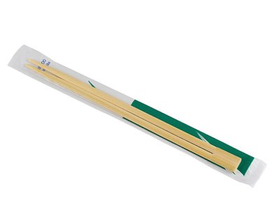 Палички для суші бамбукові у паперовій індивідуальній упаковці 230х4,2 мм 100 шт (30 уп у ящику) AZ-1023042 фото