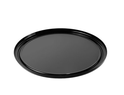 Блюдо для викладки кругле з полікарбонату 38,5 см чорне AZ-513008 фото